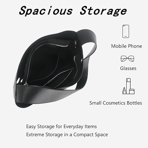 Stylish Perforated Leather Tote Bag, Retro Large Capacity Shoulder Bag, Handbag with Detachable Pouch for Daily Office4