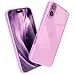 Produktbild EAZY CASE Hülle für iPhone 16 Plus, Handyhülle mit Ultra Aufprallschutz, Stoßfest und Kratzfest, dünne Schutzhülle mit Kameraschutz, Silikon Cover Clear Hybrid Handy Case Pink - Bumper