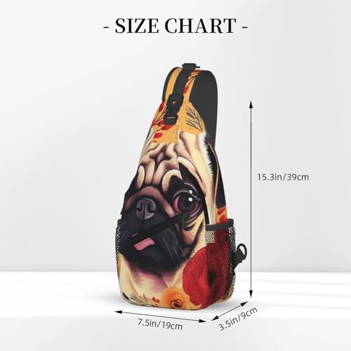 Mochila Pequeña Tipo Sling para Hombre y Mujer Negra miniatura 3