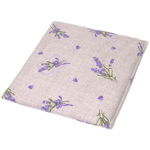 Cojín térmico con semillas de uva, 19 x 19 cm, diseño rústico