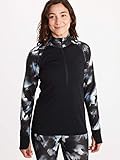 Hoher Tragekomfort Marmot Damen Baselayer 1/2 Zip Unterhemd, Black/Solstice, XL