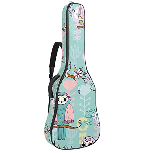 Housse de guitare acoustique imperméable pieuvre hippocampe - 42.9x16.9 in