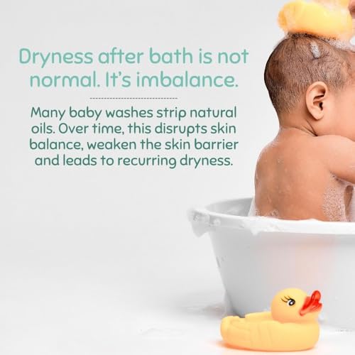 Image of Indimums Natural Baby Body Wash 1 Litre (2x500ml) |Cleans Without Stripping | Supports Skin Barrier | Reetha & Shikakai Not SLS | pH Balanced | Tear-Free | Dermatologist Tested | Best Value Pack