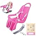 RiToEasysports Doll Seat Bike Attachment, Girls Ride with Bike Stuffed Seat Safe Transport for Children Bicycles Fun Decorating (Pink