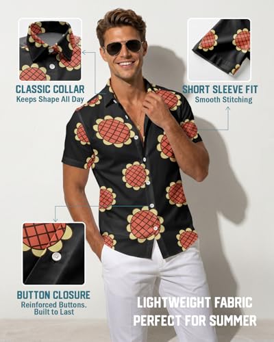 Image of 99TIMORO Movie Characters Hawaiian Shirt for Men Short Sleeve Top