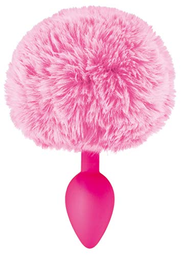 Sweet Caress Plug Anal Pompon Queue de Lapin Rose