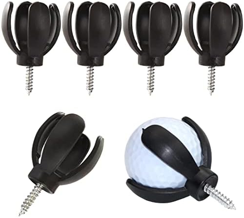 MDYNI 6 Pieces Golf Ball Retriever 4-Prong Pick Up Steel Saver Shaft Tool Golf Ball Grabber Sucker Claw Grip Tool for Putter Grip