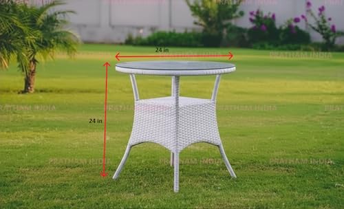 Image of India Outdoor Indoor Patio Furniture Sets Rattan Chair Patio Set Conversation Set Poolside Lawn Chairs Swingarea Balcony Outdoor Garden Furniture Chair (White with Black Cushion 4+1)