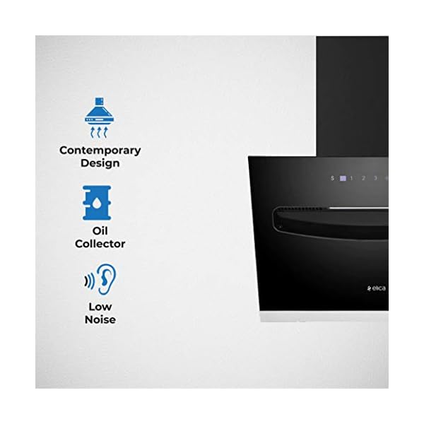Elica 60 cm 1100 m3/hr Filterless Chimney (EFLS607 VMS, Motion Sensor