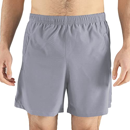 Lvxgran Mens Athletic Workout Shorts 5 Inch Solf Quick Dry Running Gym Sports Weightlifting Short Shorts For Men Grey 2Xl #TOP1