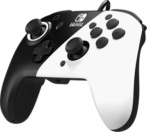 Mando Gaming PDP Faceoff Deluxe Audio Negro/Blanco Nintendo Switch - imagen 3