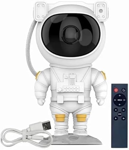 Projetor de Luz Astronauta de Galáxia e Estrelas, Luminária Astronauta. Luz noturna para o quarto!