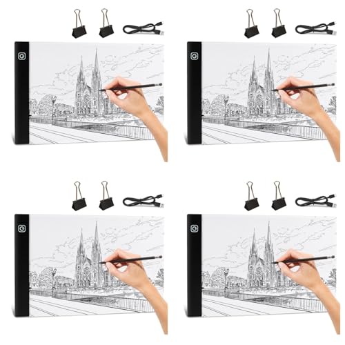 Panneau LED A4 USB avec 3 niveaux de luminosité réglable pour le traçage et le dessin