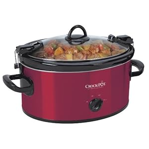 Crock-Pot 6-Quart Cook & Carry Oval Manual Portable Slow Cooker, Red – SCCPVL600-R
