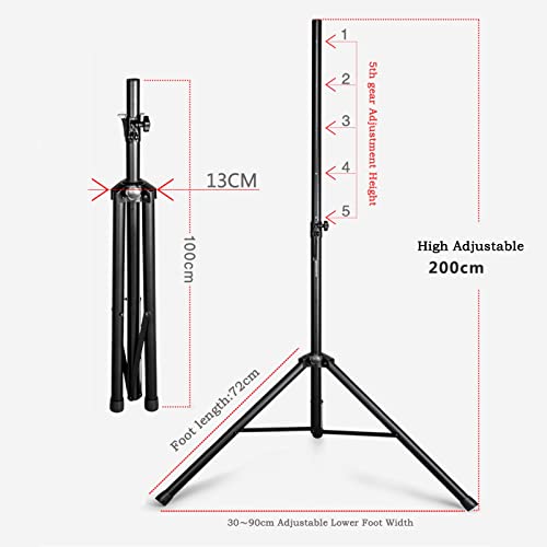 Soporte de altavoz totalmente metálico profesional y trípode de audio 2