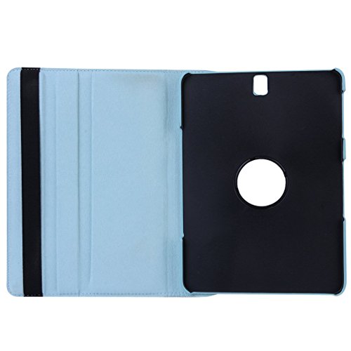 Image of for Galaxy Tab S3 9.7 inch case MOCA 360 Degree Rotating Stand PU Leather Flip Cover Case for Samsung Galaxy Tablet Tab S3 9.7 inch SM - T820 T825 Flip Cover case (Aqua Blue)