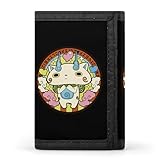 [DJXHGEM] 三つ折り財布 妖怪ウォッチ ミニ財布 財布 ミニウォレット 折りたたみ財布 コンパクト 大容量 カードケース 紙幣収納 小銭入れ 鍵収納 シンプル おしゃれ メンズ レディース 通勤 通学 プレゼント