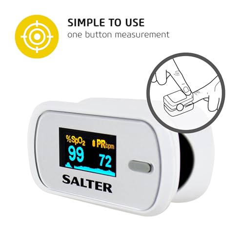 Salter PX-100-EU OxyWatch, fingeroximeter sauerstoff, Pulsoximeter, medizinischer oximeter,...