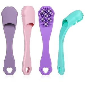 Qianyu 4 Stück Fingerzahnbürste für Hunde