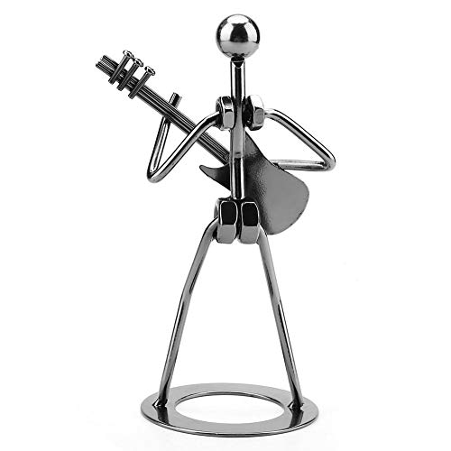 Hztyyier Petit Fer Sculpture en Métal Musicien Joueur De Collection Figurine Main Soudant Décor À La Maison Art De Fer Statue Artisanat Cadeaux, 8 * 8 * 18cm - Image 7