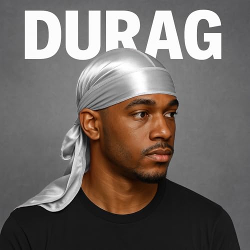 Image of Premium Durag Pack for Men, Silky Doo Rag Cap for 360 540 720 Waves