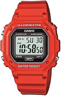 Casio Unisex F-108WH-1ACF Big Square Digital Display Quartz Black Watch