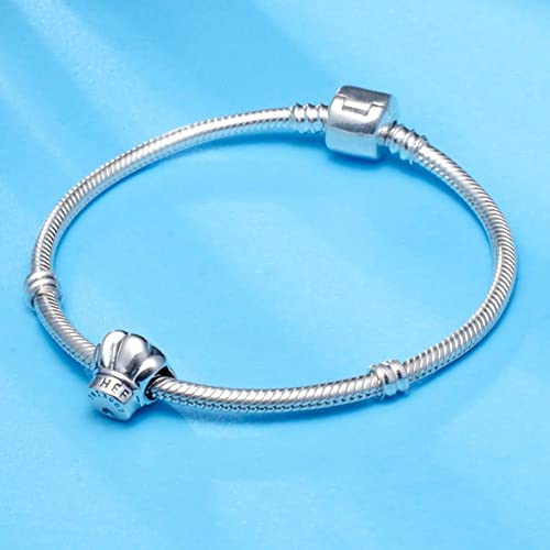 Antique Silver Charm-925 Sterling Silver Cooking Chef Hat, Smiley Face, Hope Ribbon, Sweet Strawberry, Soccer Ball, Tree Man Movie Character Beads, fits European Charms Bracelet, Gifts for Mom/Children/Daughter/Father/Aunt3