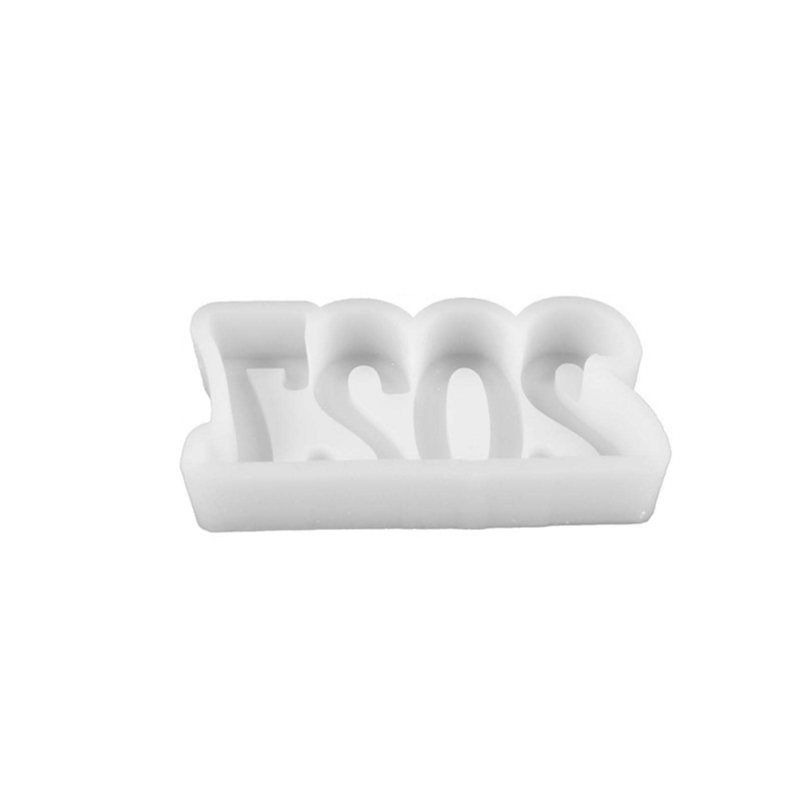 APGLSXY 2027 Arabic Numeral Silicone Multipurpose Silicone Resin for Making Plaster Resin Casting Decoration New Year Party Table Centerpiece Party Craft