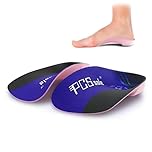 PCSsole's 3/4 Solette Ortopediche Plantari per Arco Alto,Solette Scarpe Antinfortunistiche per Fascite Plantare, Piedi Piatti, Pronazione,Iperpronazione, Spina Calcaneare Purpureo(L:EU-(38-42))