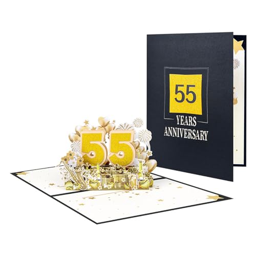 スタイリッシュなポップアップアニバーサリーカードの愛と喜び、ソウルメイトとパートナーカップルカードのためのさまざまな1周年記念カード