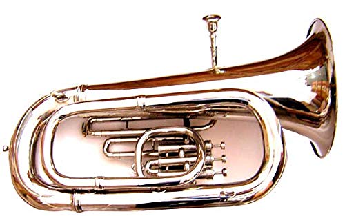 Classic English Eb Bass Tuba in Ottone Nichelato. Misura 3/4. Ottimo rapporto qualità-prezzo.