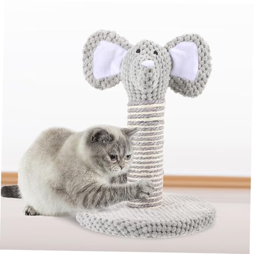Kit 2 postes rascadores para gato con diseño elefante y cebra miniatura 7