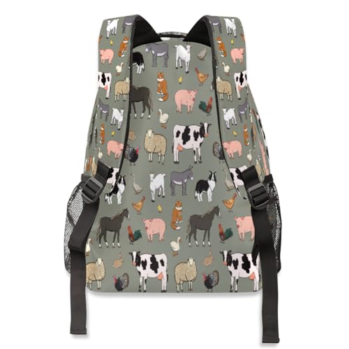 Sac à dos ordinateur animaux de la ferme ergonomique et grand - 5