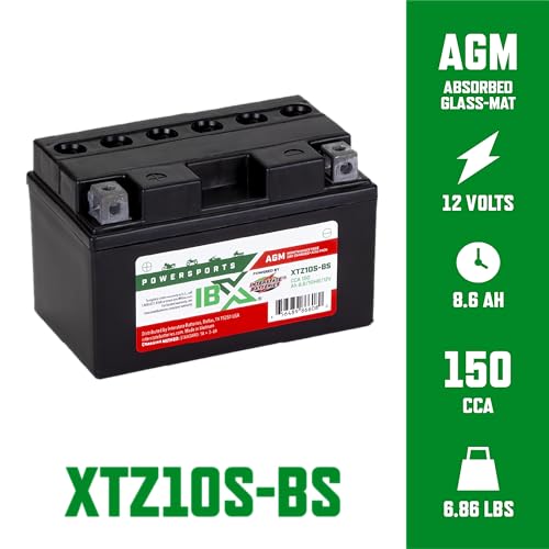 Image of Interstate Batteries IBX YTZ10S-BS Powersports Battery 12V 8.6Ah 150CCA AGM
