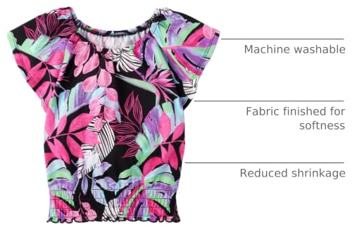 Image of The Children's Place Girls' Smocked Short Sleeve Tops