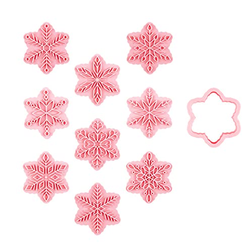 BSITSSS 9 Pièce Emporte Piece Noel, Noël Emporte Piece Patisserie Noel Emporte Piece Biscuit Pour Décoration de Gâteau Fondant Biscuit Cookie Pâtisserie Decoration Noel(Decoration-B) Cover