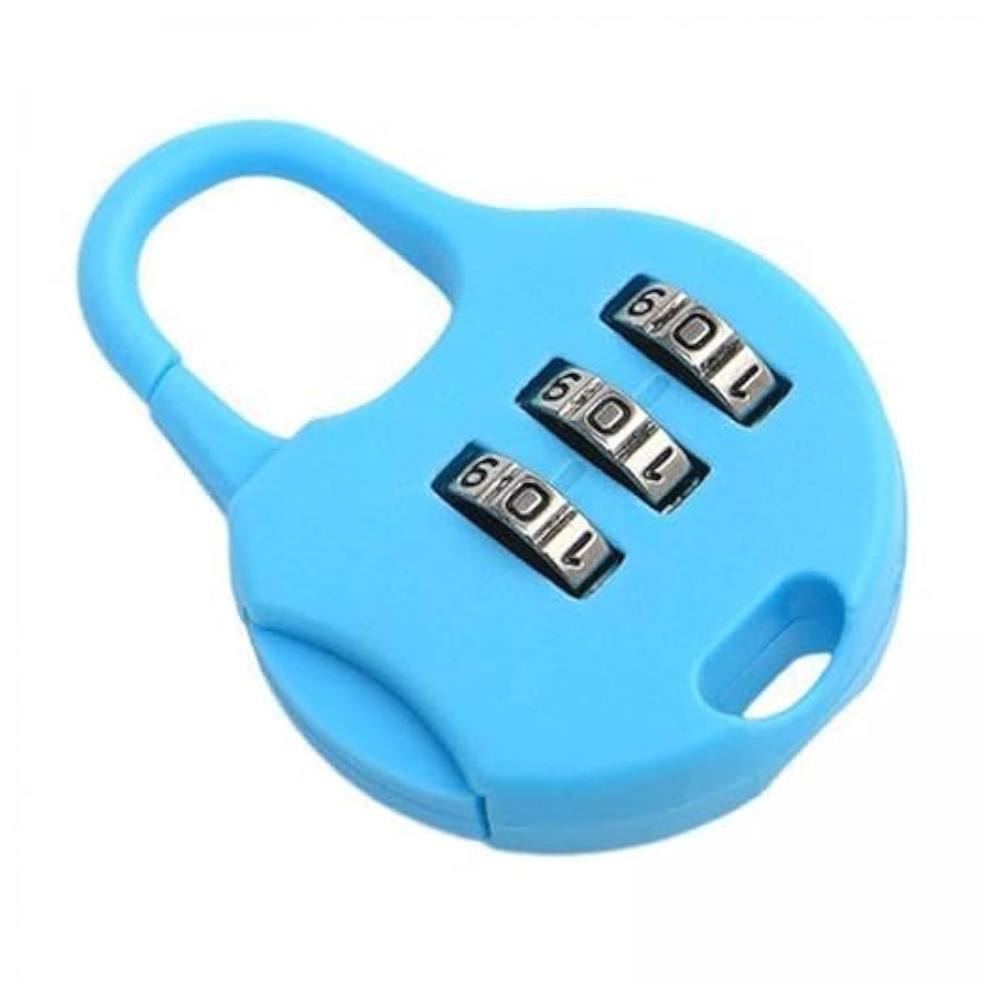 3 Digit Combination Lock with Carabiner Hook