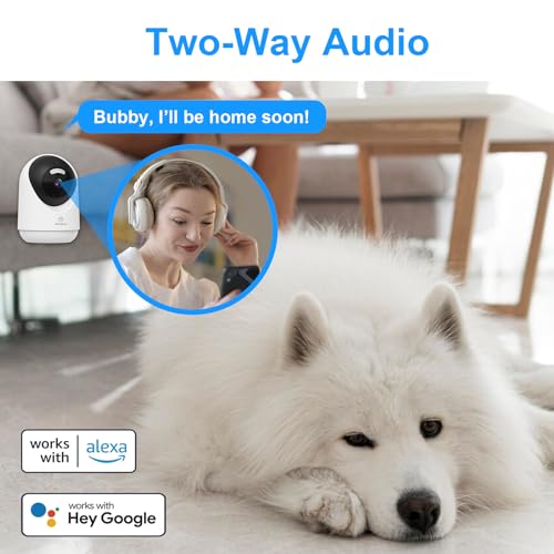 Caméra Surveillance WiFi Anti Angle Mort Objectif Connecté 5MP