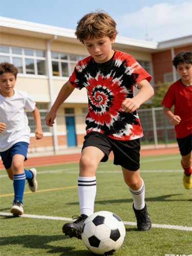 Image of Boys Tie Dye Shirt Size 4-14 Hippies Senior Rainbow Tees T Shirts for Kids | Tees T shirts for Kids