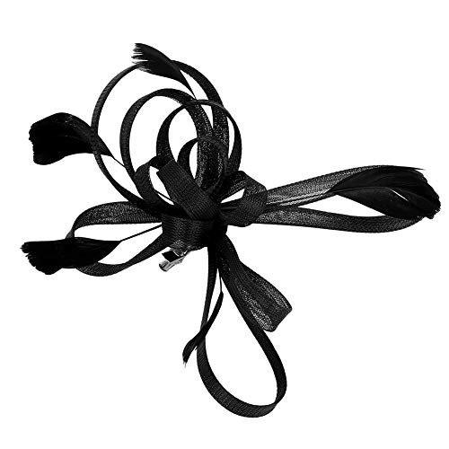 Braut Fascinator Schleier Kopfbedeckung Damen Mädchen Haar Clip Elegant Accessoire Cocktail Tea Party Haarklammer Kopfschmuck 20er 50er Jahre Stirnband Haarnadel Haarschmuck Kirche Hochzeit Cover