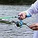 Sougayilang Spinning Reel and 2-Piece Fishing Rod Combo, Durable Graphite & Fiberglass Rod, Split-Grip Cork Handle,Right/Left Handle Position(5FT)