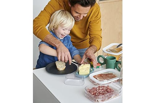 Mepal - Käsedose für den Kühlschrank Modula - Aufbewahrungsbox mit Deckel - Käsestücke und -scheiben - Luftdichter Käsebehälter - Aufbewahrung & Kühlschrankorganizer - 2000 ml - Black 2
