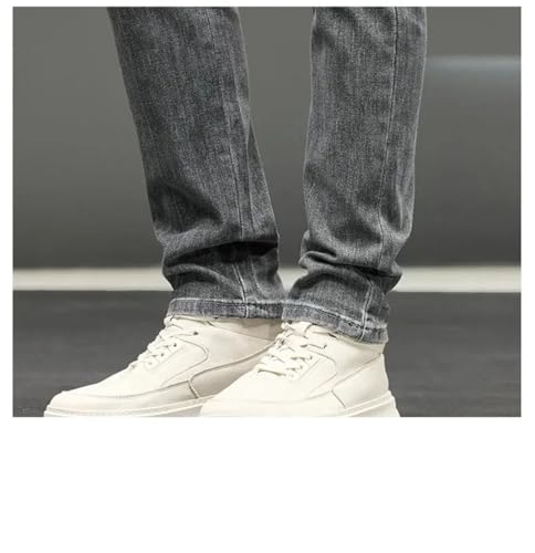 Men's Jeans Slim Fit Embroidery Comfortable Stretchable Mid Waist Hip Hugging Trousers3
