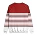 Mens Stripe Printed Plus Size Blouse Pullover Long Sleeve 2026 Casual Loose T Shirts Fashion V Neck Shirt Tops