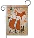 Ornament Collection G191107 Welcome Fox Friends Bugs and Frogs Decorative Vertical Garden Flag, 13" x 18.5", Multicolor