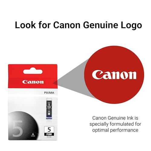 Canon PGI-5 Genuine Black Ink Tank, Compatible with iP3500, iP3300, MP970, MP960, MP950, MP800R, MP830, MP810, MP800, MP500, MX850, MX700, MP610, MP600, MP530, MP520, and MP510 Printers - image 5