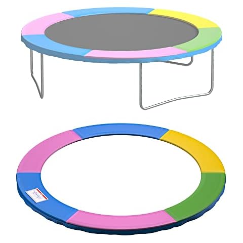 NONMON 10ft Replacement Trampoline Surround Pad, Safety Guard Spring Cover Padding Pads - Multicolor Cover