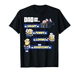 Despicable Me Minions Awesome Dad Qualities Graphic T-Shirt T-Shirt
