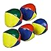 Relaxdays Jonglierbälle, 5er Set, Ø 65 mm, Anfänger & Profis, PVC, Sandfüllung, Jongliersäcke Kinder & Erwachsene, bunt