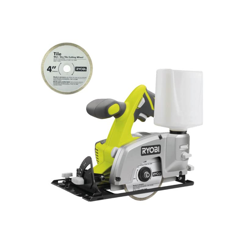 Pack RYOBI - Scie à carrelage LTS180M - 18V One+ - Roue 102 mm - sans batterie ni chargeur - Disque de coupe TSBA1